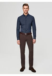 Pako Lorente - PAKO LORENTE – Koszula męska we wzór geometryczny. Materiał: elastan, nylon. Długość rękawa: długi rękaw. Długość: długie. Wzór: geometria. Sezon: wiosna #3