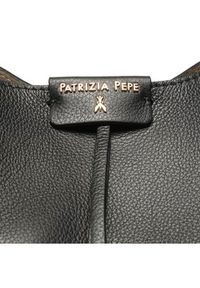 Patrizia Pepe Torebka CB8896/L001-K118 Czarny. Kolor: czarny. Materiał: skórzane