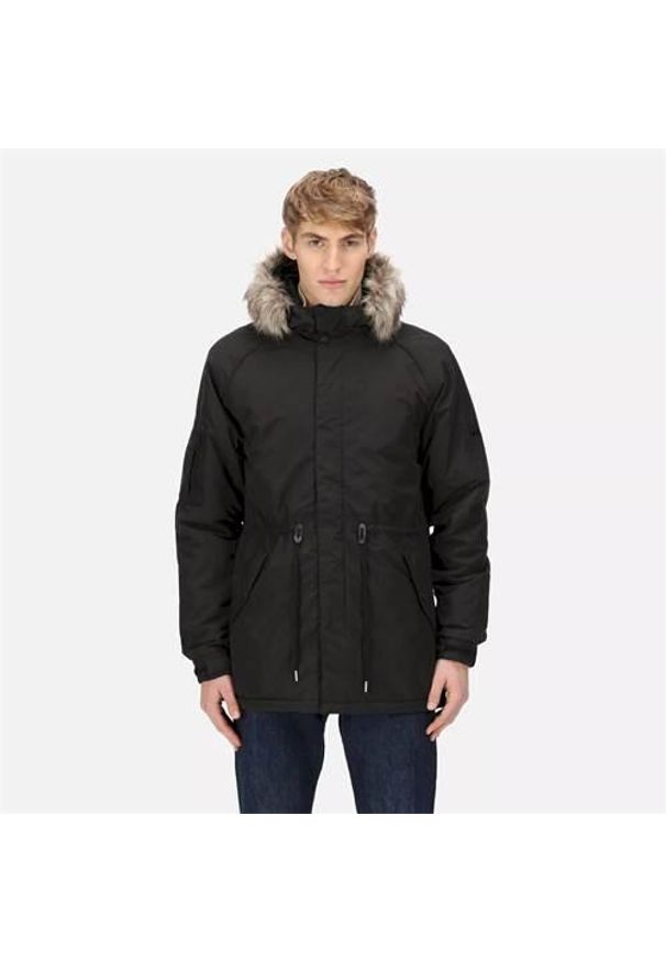 Kurtka uniwersalna męska Regatta Winterparka Salinger Iii. Kolor: czarny. Materiał: syntetyk. Sport: turystyka piesza