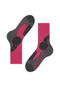 Skarpetki damskie Falke TK1 Adventure. Kolor: czerwony, wielokolorowy, różowy. Sport: outdoor #1