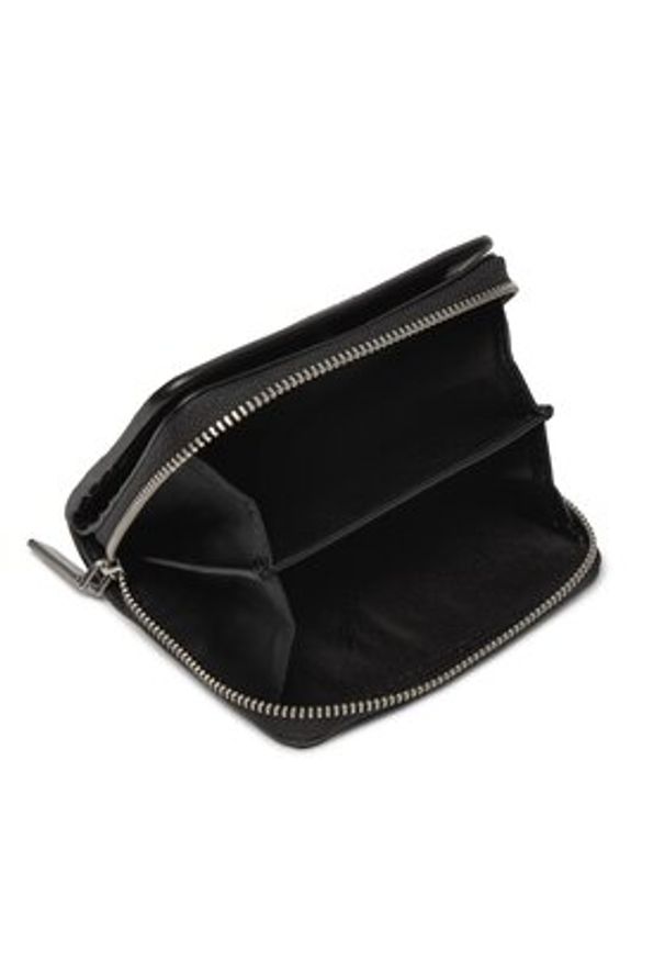 Calvin Klein Mały Portfel Damski Ck Must Z/A Wallet W/Flap Md K60K607432 Czarny. Kolor: czarny. Materiał: skóra