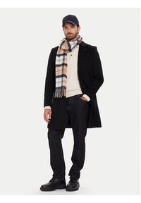 TOMMY HILFIGER - Tommy Hilfiger Płaszcz wełniany MW0MW40768 Czarny Regular Fit. Kolor: czarny. Materiał: wełna #5