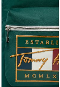 TOMMY HILFIGER - Tommy Hilfiger - Plecak. Kolor: brązowy. Materiał: poliester, materiał. Wzór: aplikacja #4