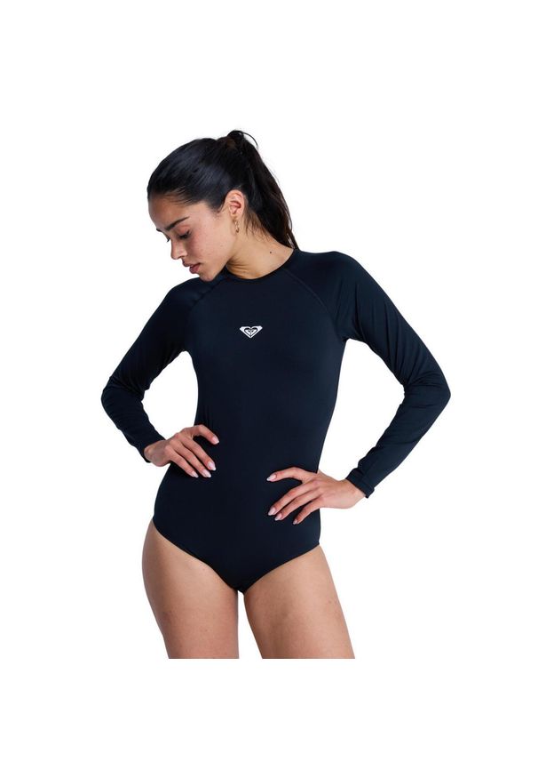 Roxy - Długi rękaw Jednoczęściowy kostium kąpielowy dla Kobiety ESSENTIALS Czarny. Kolor: szary. Materiał: poliester, elastan, tkanina. Długość: długie