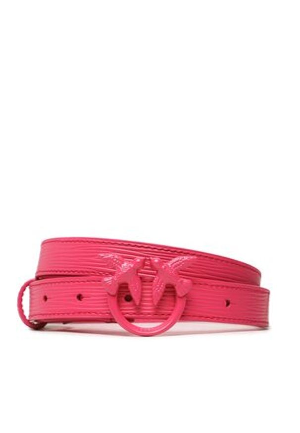 Pasek Damski Pinko - Love Berry H2 Belt PE 23 PLT01 100143 A0R8 Pink Pinko N17B. Kolor: różowy. Materiał: skóra