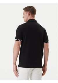 Karl Lagerfeld - KARL LAGERFELD Polo 745020 562221 Czarny Regular Fit. Typ kołnierza: polo. Kolor: czarny. Materiał: bawełna #3