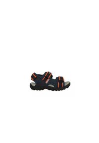 Geox - Sandały GEOX JR SANDAL STRADA A Niebieski. Kolor: niebieski. Materiał: syntetyk, skóra. Sezon: lato