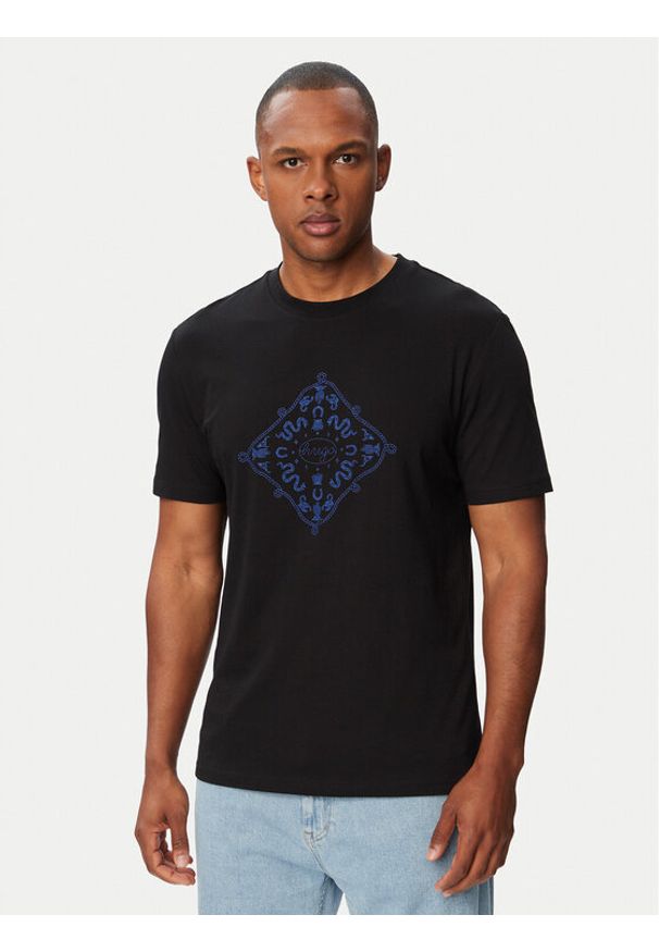 Hugo - HUGO T-Shirt Nerberri 50572760 Czarny Regular Fit. Kolor: czarny. Materiał: bawełna