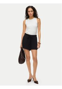 Vero Moda Szorty materiałowe Menny 10323630 Czarny Regular Fit. Kolor: czarny. Materiał: wiskoza #3