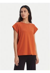 Emporio Armani T-Shirt EW003407 AF20240 U4098 Czerwony Regular Fit. Kolor: czerwony. Materiał: wiskoza #1