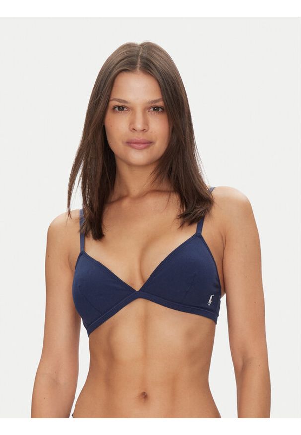 Polo Ralph Lauren Biustonosz bezfiszbinowy 4P0219 Granatowy. Kolor: niebieski. Materiał: bawełna