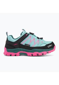 Buty dziecięce CMP Rigel Low Trekking Shoe WP. Kolor: zielony. Sport: turystyka piesza