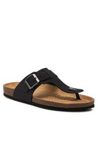 Geox Japonki U Sandal Ghita D U159VD 00032 C9999 Czarny. Kolor: czarny. Materiał: skóra, nubuk