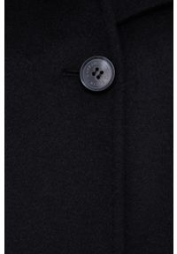 Lauren Ralph Lauren Płaszcz wełniany kolor czarny przejściowy. Okazja: na co dzień. Kolor: czarny. Materiał: wełna. Wzór: gładki. Styl: casual #5