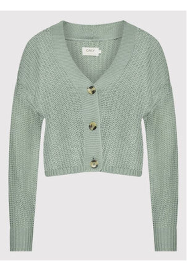 only - ONLY Kardigan Carol 15211521 Zielony Relaxed Fit. Kolor: zielony. Materiał: syntetyk