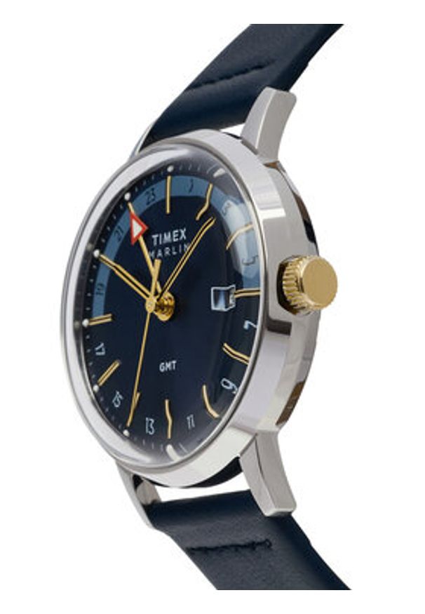 Timex Zegarek TW2Y47900 Granatowy. Kolor: niebieski