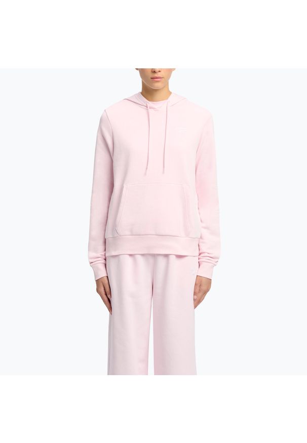 Reebok Fitness - Bluza Reebok Identity Small Logo French Terry Hoodie. Kolor: różowy. Sport: fitness