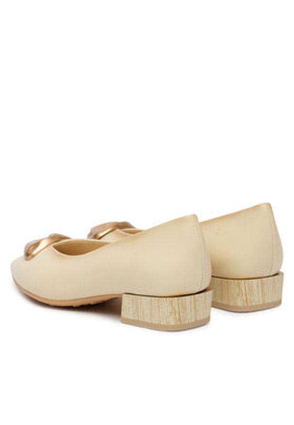 Hispanitas Czółenka HV264775 C003 Écru. Materiał: skóra