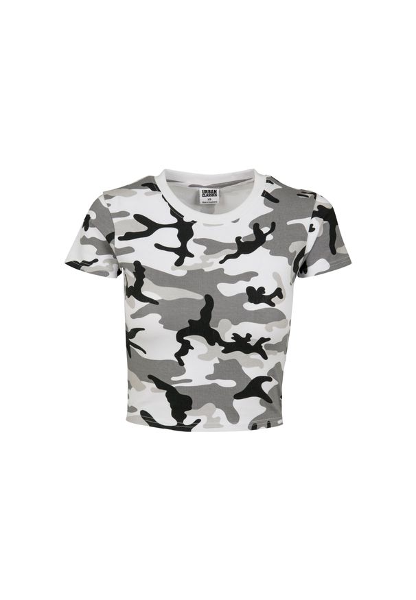 Urban Classics - Damska koszulka elastyczny Koszulka Urban Classic Melange. Kolor: zielony, brązowy, wielokolorowy