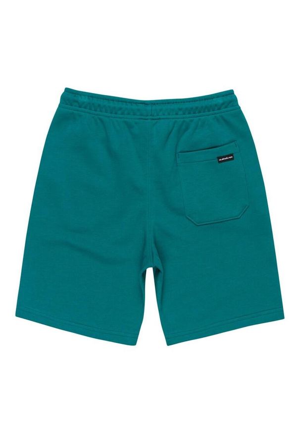 Quiksilver - Spodenki z elastyczną talią EASY DAY. Kolor: zielony. Materiał: materiał, poliester, bawełna. Długość: krótkie. Sezon: lato