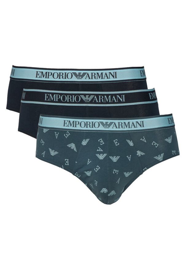Emporio Armani Underwear Komplet slipów EM000369 AF20669 MB148 Kolorowy. Materiał: bawełna. Wzór: kolorowy