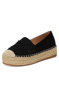 DeeZee Espadryle LE601-66 Czarny. Kolor: czarny. Materiał: materiał #4