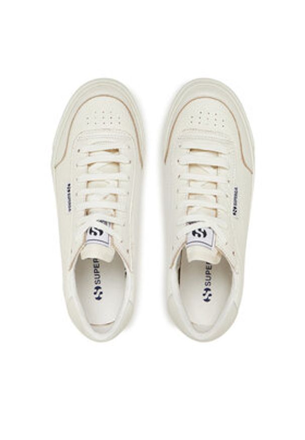 Superga Tenisówki 3842 Court S2161NW Biały. Kolor: biały. Materiał: skóra