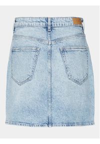 Vero Moda Spódnica jeansowa Tessa 10301536 Niebieski Regular Fit. Kolor: niebieski. Materiał: bawełna