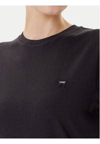 Wrangler T-Shirt Sign Off 112373023 Czarny Slim Fit. Kolor: czarny. Materiał: bawełna #2