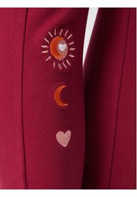 Femi Stories Spodnie dresowe Servi Bordowy Regular Fit. Kolor: czerwony. Materiał: bawełna, dresówka #4