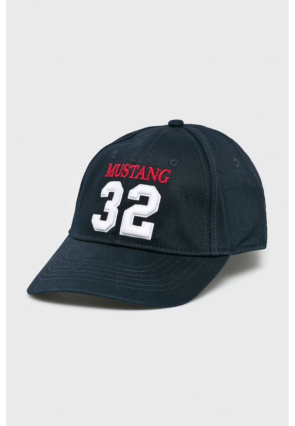 Mustang - Czapka. Kolor: niebieski