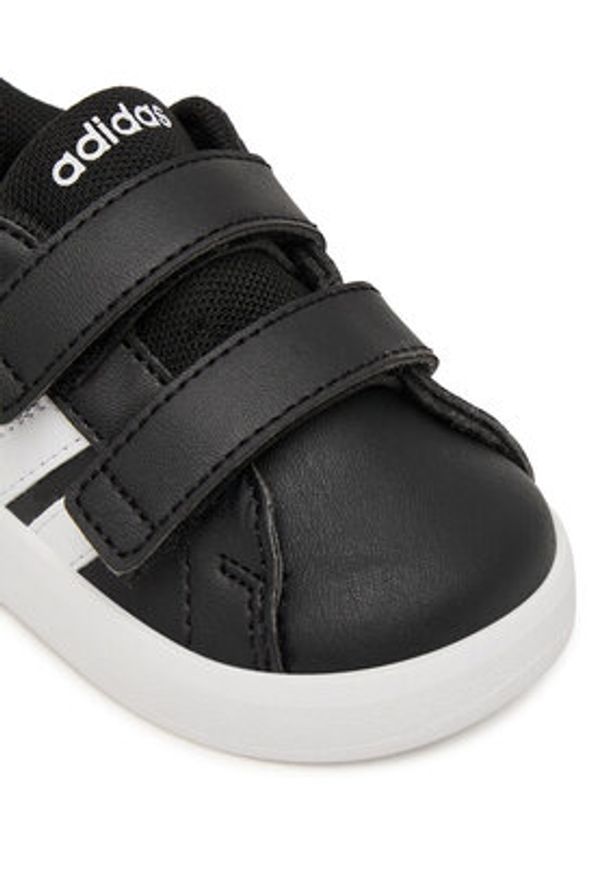 Adidas - adidas Sneakersy Grand Court 3.0 HP3535 Czarny. Kolor: czarny. Materiał: skóra