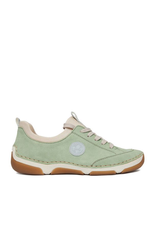 Rieker Półbuty 55950-52 Zielony. Kolor: zielony. Materiał: materiał