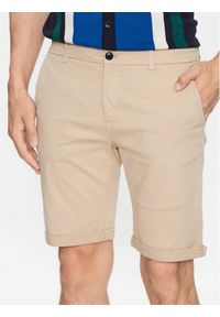 Lindbergh Szorty materiałowe 30-505044 Beżowy Slim Fit. Kolor: beżowy. Materiał: bawełna