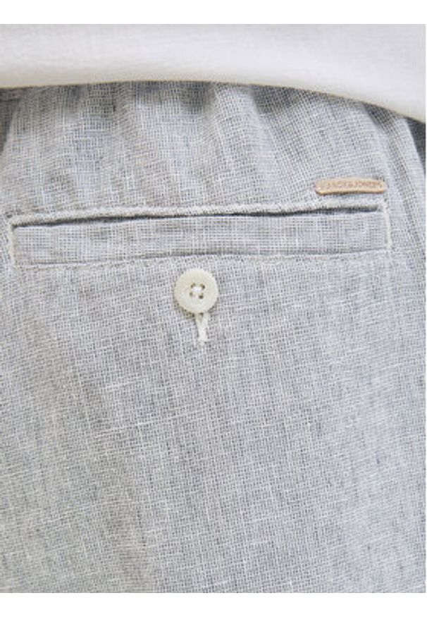 Jack & Jones - Jack&Jones Chinosy Karl Mykonos 12269371 Szary Loose Fit. Kolor: szary. Materiał: len, wiskoza
