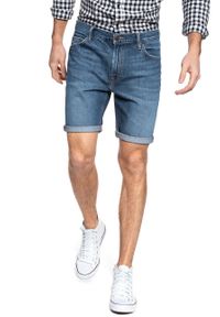 Lee - SPODENKI LEE RIDER SHORT FLICK DARK L73FLJKA 112120537. Materiał: jeans