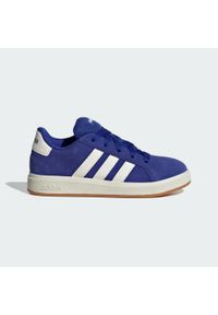 Adidas - Buty Grand Court 00s Kids. Kolor: biały, wielokolorowy, niebieski, brązowy. Materiał: materiał