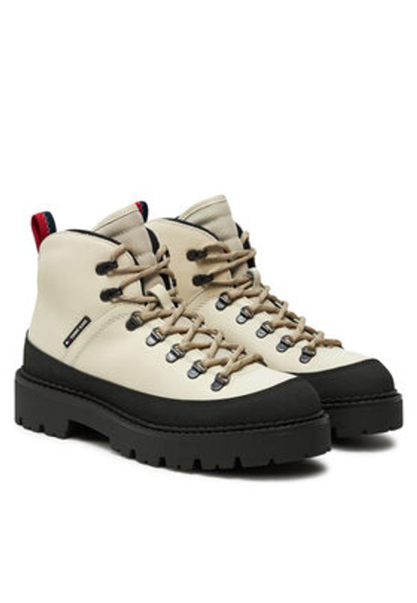 Tommy Jeans Trapery Tjm Hiking Boot Wl EM0EM01491 Écru. Materiał: skóra