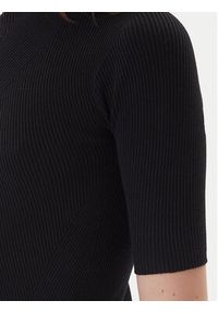 Kontatto Golf 3M0821C Czarny Slim Fit. Typ kołnierza: golf. Kolor: czarny. Materiał: syntetyk #4