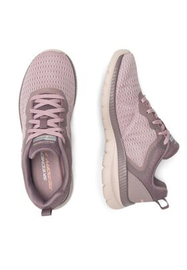 skechers - Skechers Sneakersy Bountiful 12607 Fioletowy. Kolor: fioletowy. Materiał: materiał