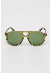 Gucci okulary przeciwsłoneczne GG1320S męskie kolor zielony. Kolor: zielony #7
