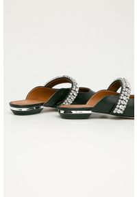 Kurt Geiger London - Klapki skórzane Princely. Kolor: czarny. Materiał: skóra. Wzór: gładki #2