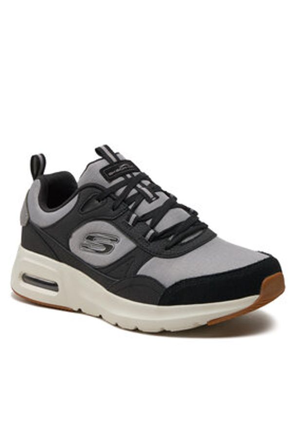 skechers - Skechers Sneakersy Skech-Air Court-Yatton 232648/BKGY Czarny. Kolor: czarny. Materiał: materiał