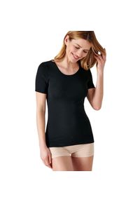 DAMART - Koszulka damska Damart Thermolactyl. Kolor: czarny. Materiał: skóra #1