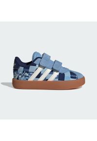 Buty Adidas Disney Mickey Mouse Vl Court Infants. Kolor: biały, wielokolorowy, niebieski. Materiał: materiał. Wzór: motyw z bajki