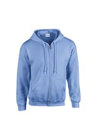GILDAN - Bluza zapinana na zamek błyskawiczny Gildan Heavy Blend ®. Typ kołnierza: kaptur. Kolor: niebieski #1