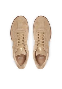 Polo Ralph Lauren Sneakersy 804956688002 Beżowy. Kolor: beżowy. Materiał: zamsz, skóra