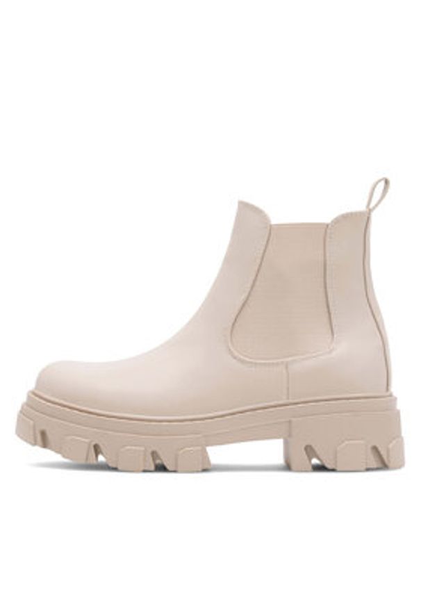 DeeZee Botki H12901-6 Beżowy. Kolor: beżowy. Materiał: materiał