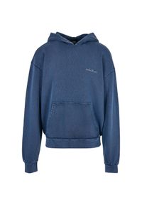 Bluza z kapturem z haftem Urban Classics. Typ kołnierza: kaptur. Kolor: niebieski. Wzór: haft #1