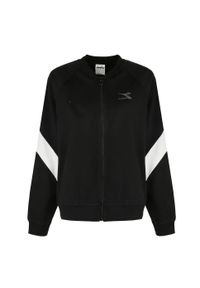 Diadora - Zestaw dresowy damski DIADORA L.TRACKSUIT FZ CORE. Kolor: czarny. Materiał: dresówka